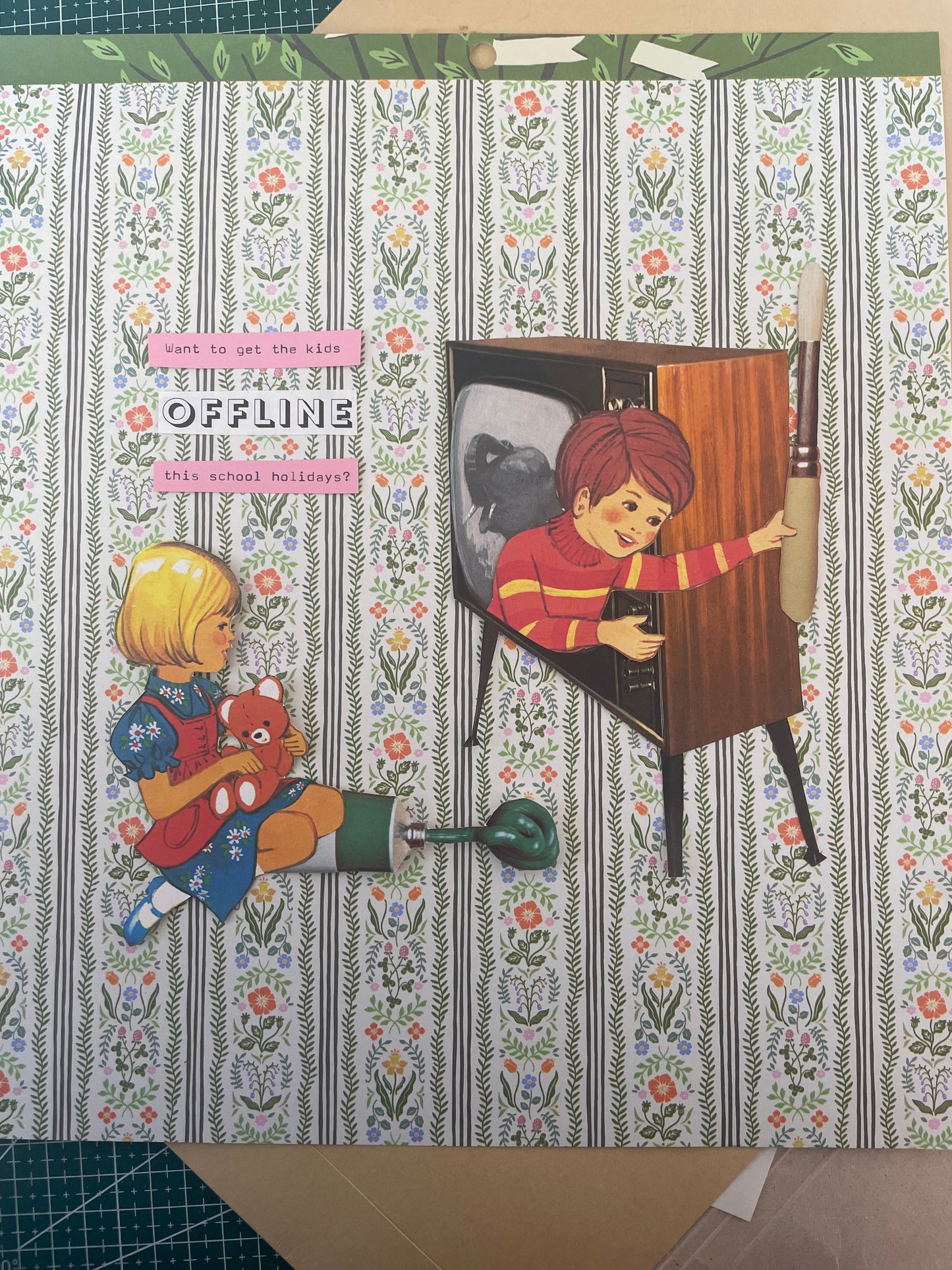 Bring the Kiddos Collage and Badge Making Workshop