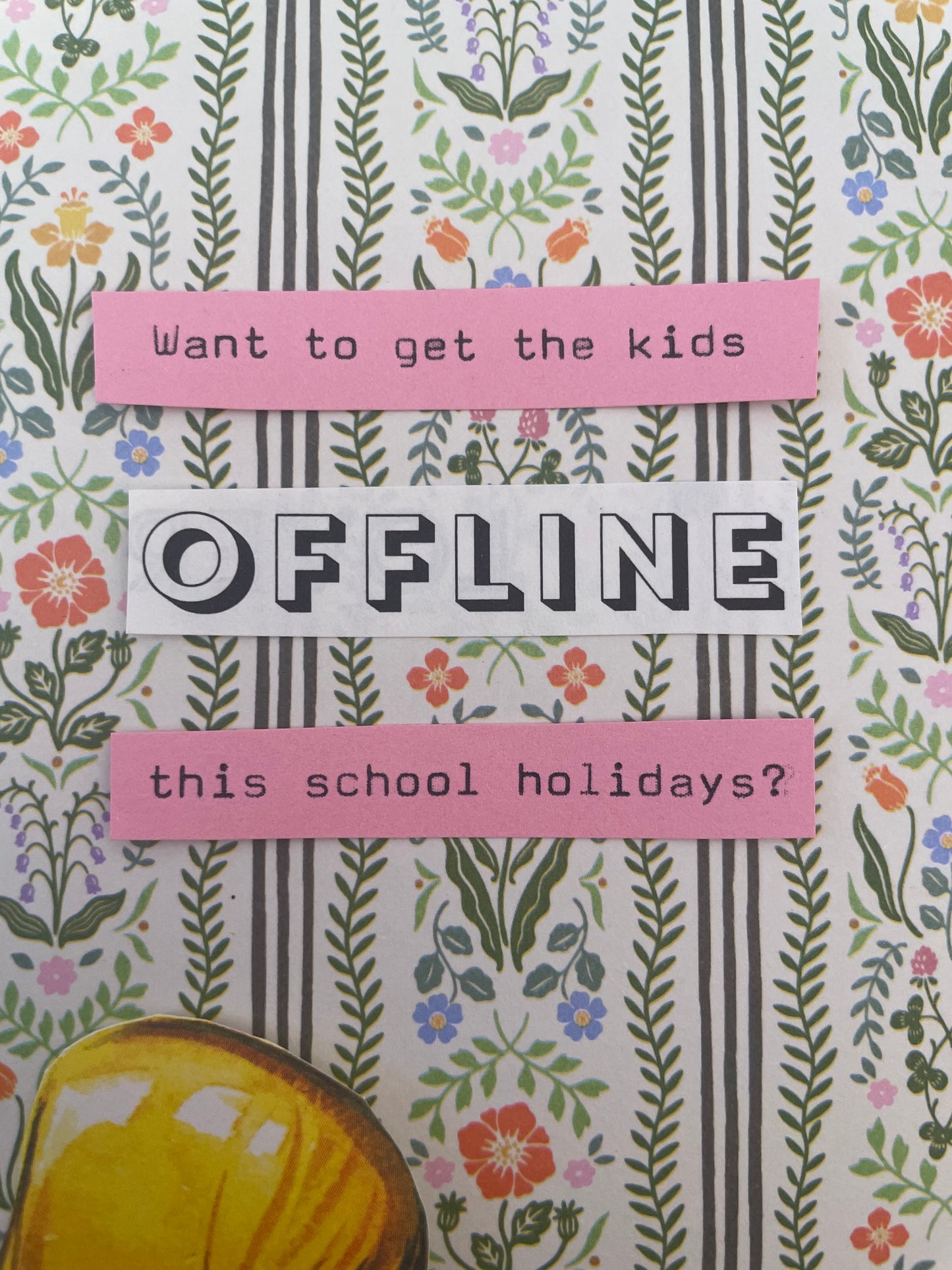 Bring the Kiddos Collage and Badge Making Workshop