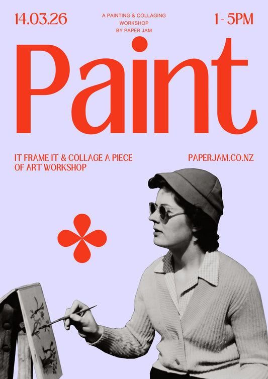 Paint it, Collage it, Frame it Workshop - Saturday 14th of March 1-5pm